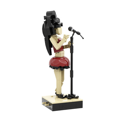 Soul & Jazz Singer Figure Building Kit | LEGO-Compatible MOC - 1