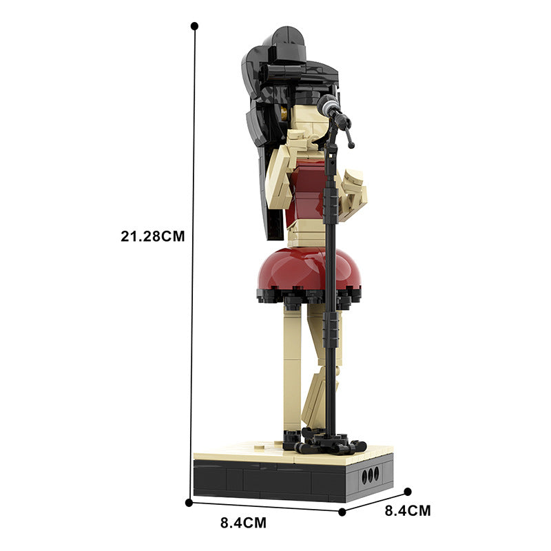 Soul & Jazz Singer Figure Building Kit | LEGO-Compatible MOC - 4