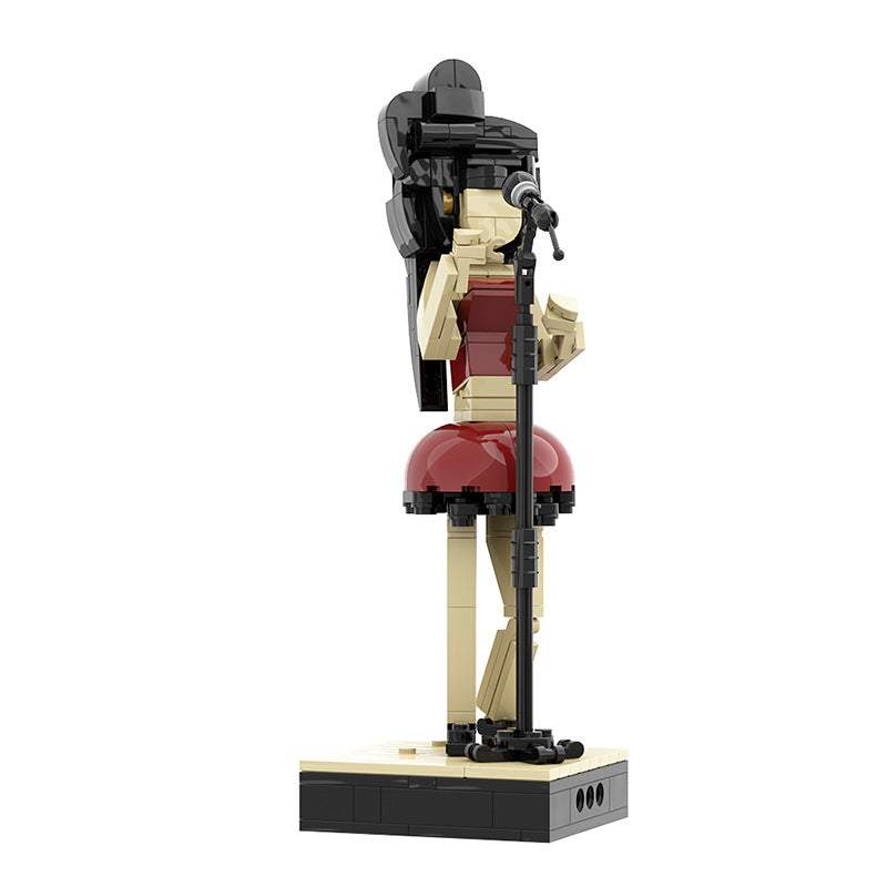 Soul & Jazz Singer Figure Building Kit | LEGO-Compatible MOC - 5