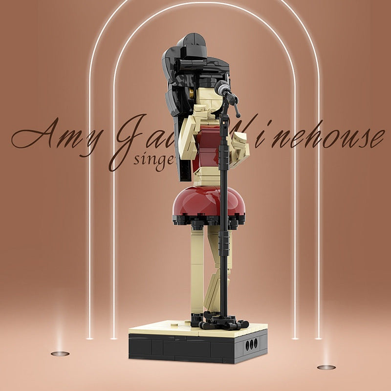 Soul & Jazz Singer MOC Figure Building Kit | Music Performance Model - 2