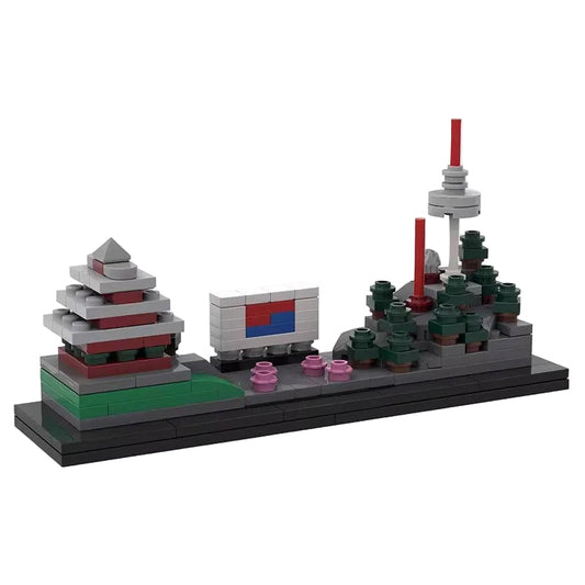 South Korea Skyline Building Kit | LEGO-Compatible MOC - 1