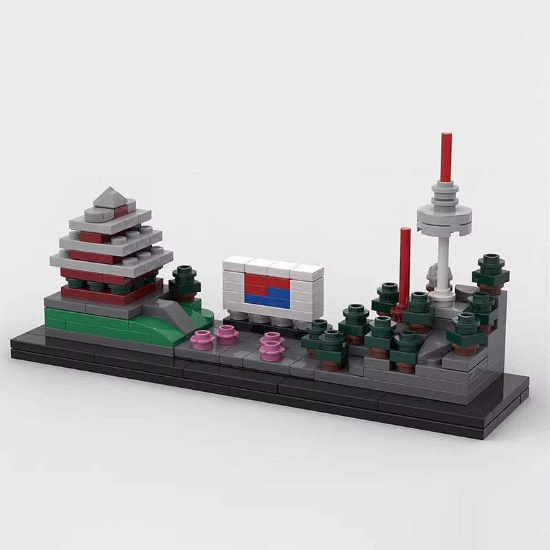South Korea Skyline MOC Building Kit | Asian City Architecture Model - 2