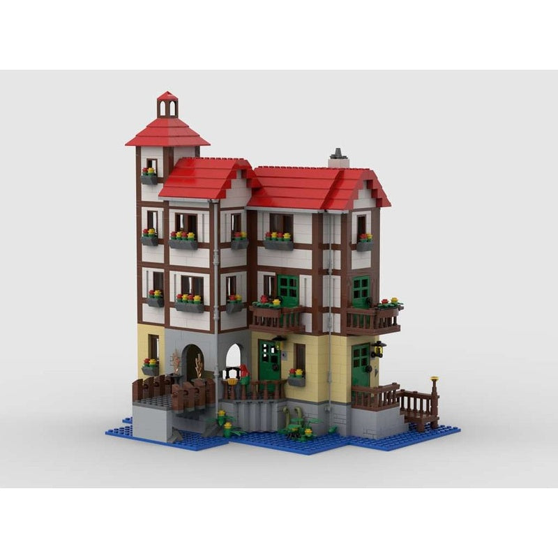 Southern German Half-Timbered Hunting Lodge MOC Building Kit - 1