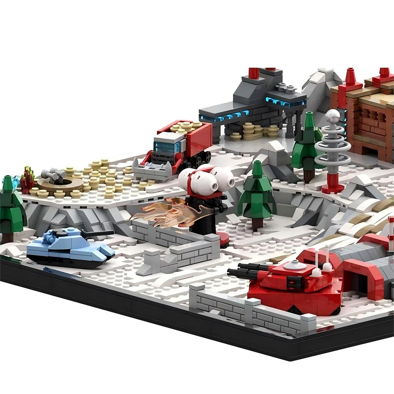 Soviet Command Base MOC Building Kit | Military Diorama Model - 2