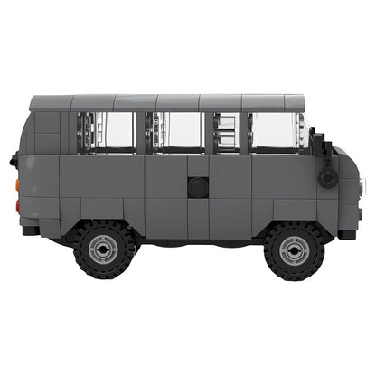 Soviet-Era Cab-Over 4x4 Van MOC Building Kit - 3