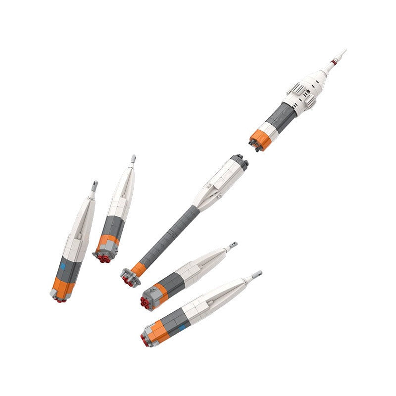 Soviet Space Rocket MOC Building Kit | Soyuz Inspired Launch Model - 3