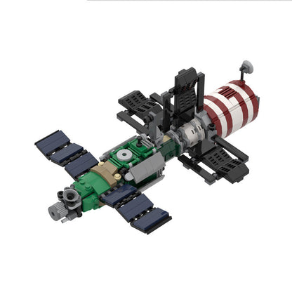 Soviet Space Stations Salyut 7 Building Kit | 1:110 Scale | LEGO-Compatible MOC - 1