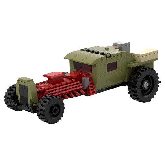 Soviet-Style V12 Tank-Engine Hot Rod MOC Building Kit - 1