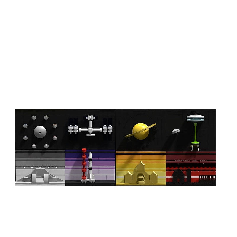 Space Exploration Postcards MOC Space Diorama Building Kit - 1