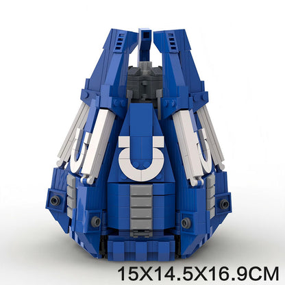 space marine drop pod building set | warhammer 40k | moc-160485 - 5