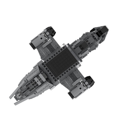 Space Western Firefly-Class Cargo Spaceship Building Kit | LEGO-Compatible MOC - 3