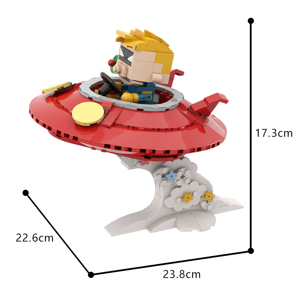 spaceman spiff building set | the calvin and hobbes | lego compatible - 4