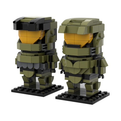 spartan john 117  brickheadz building kit | halo | moc-227741 - 3