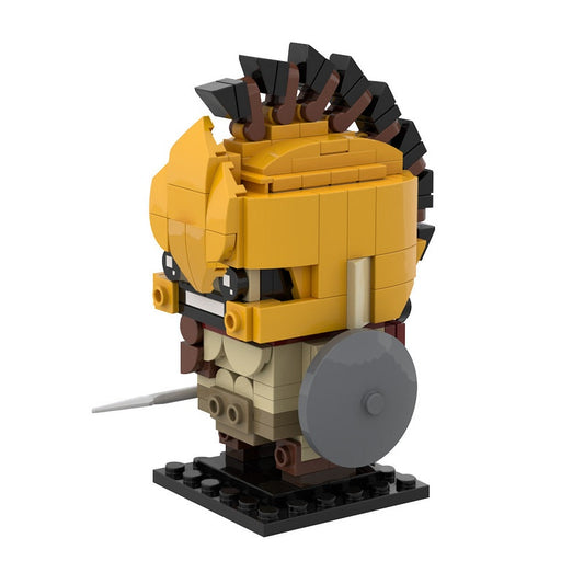Spartan Warrior MOC Cube Character Building Kit | Ancient Warrior Figure - 1