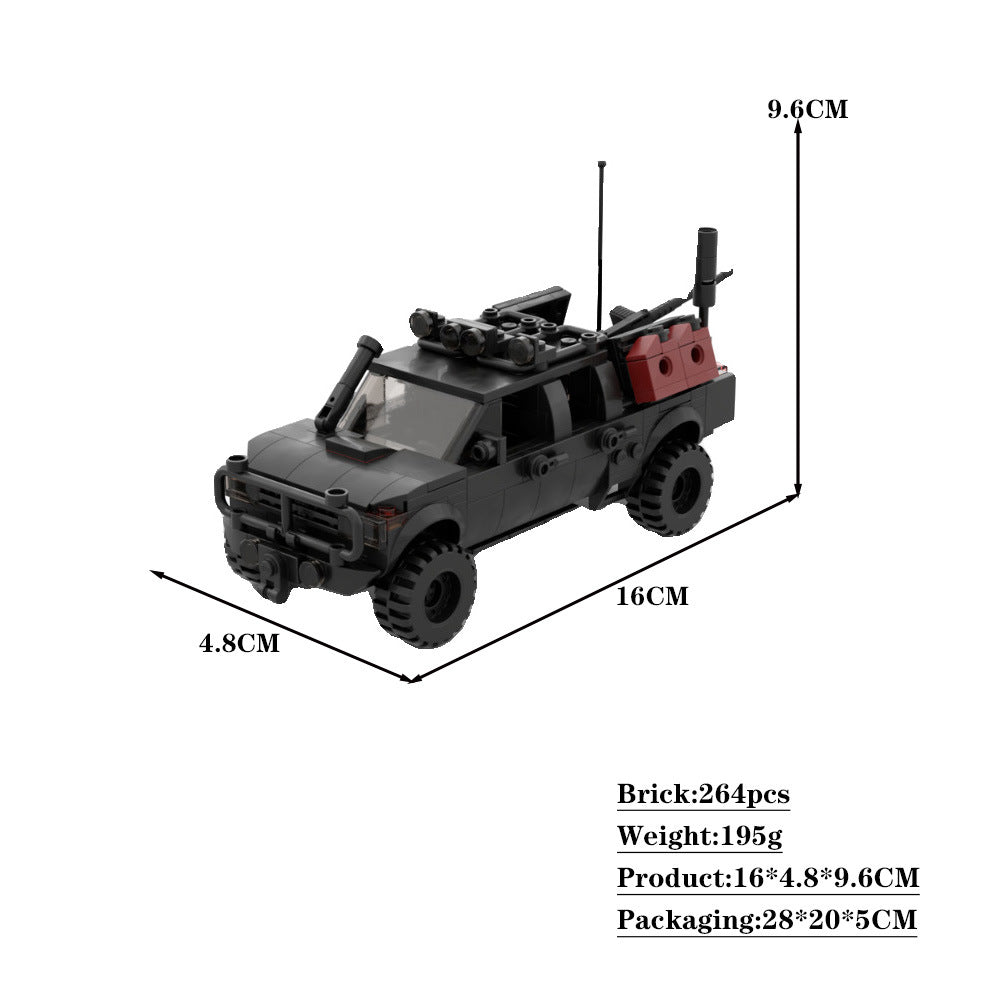 special operations forces technical truck | off-road pickup | moc-105847 - 2