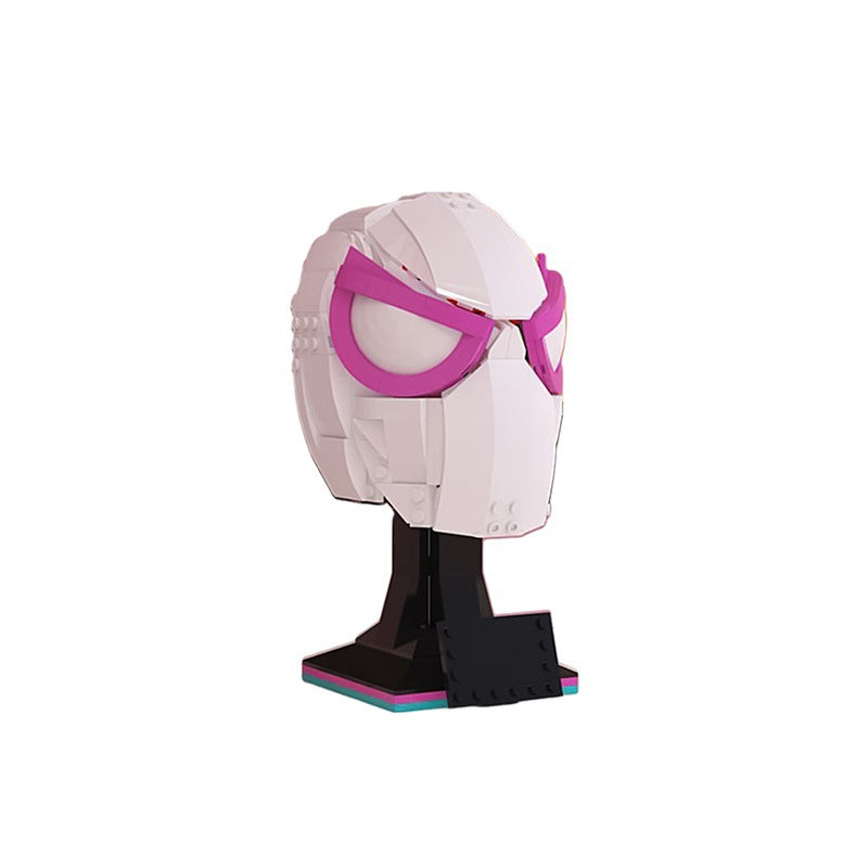 spider gwen mask building set | lego compatible - 2