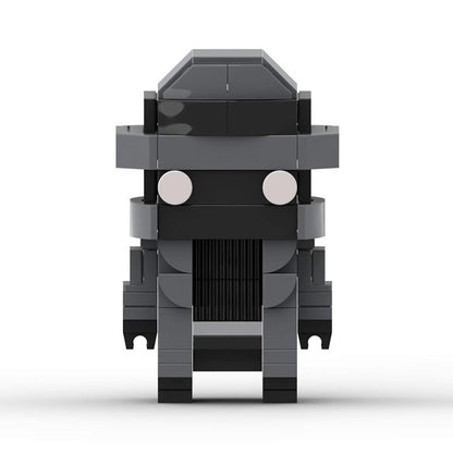 spider-man noir brickheadz building set | marvel | lego-compatible - 1