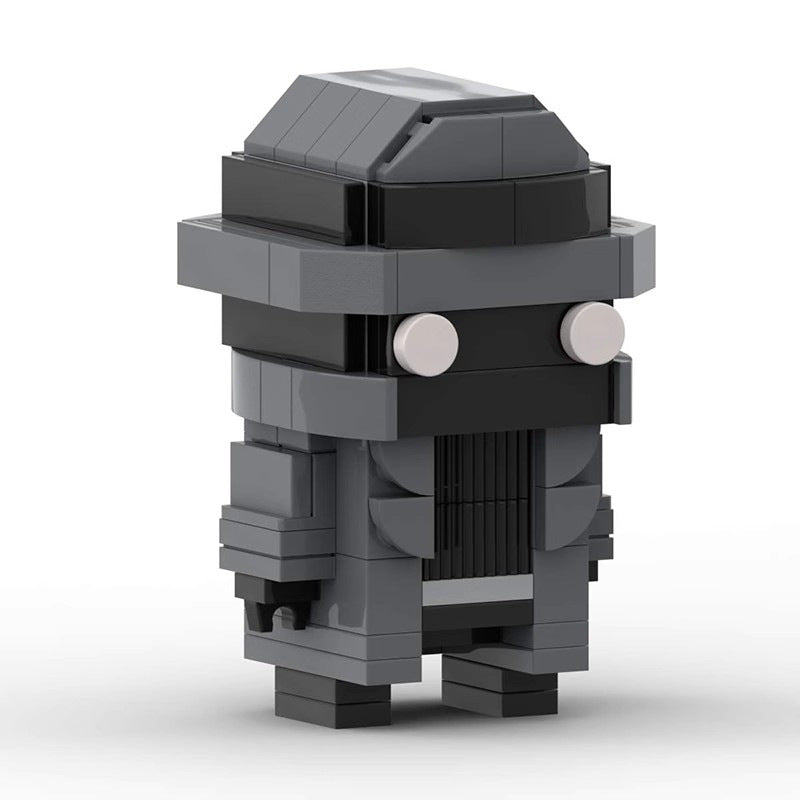 spider-man noir brickheadz building set | marvel | lego-compatible - 2