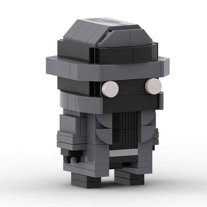 spider-man noir brickheadz building set | marvel | lego-compatible - 2