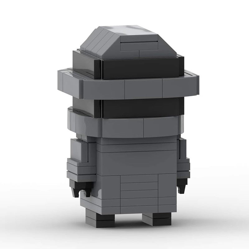 spider-man noir brickheadz building set | marvel | lego-compatible - 3