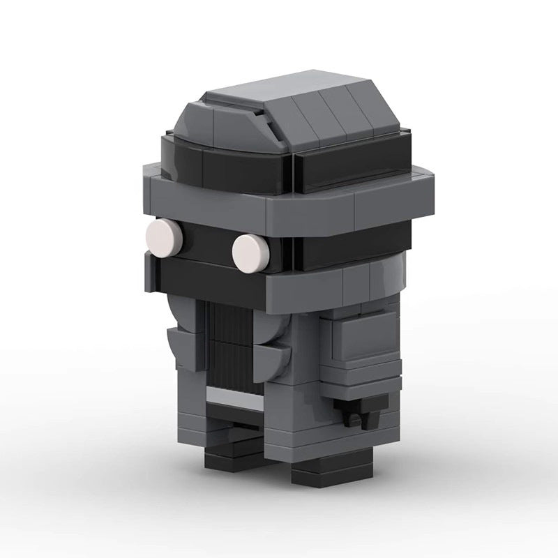 spider-man noir brickheadz building set | marvel | lego-compatible - 4