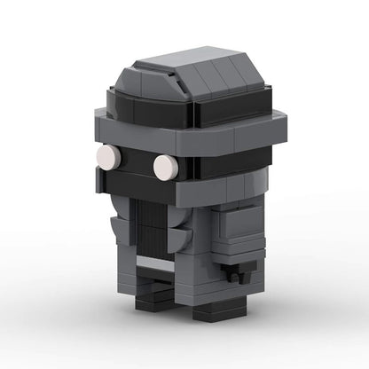 spider-man noir brickheadz building set | marvel | lego-compatible - 4