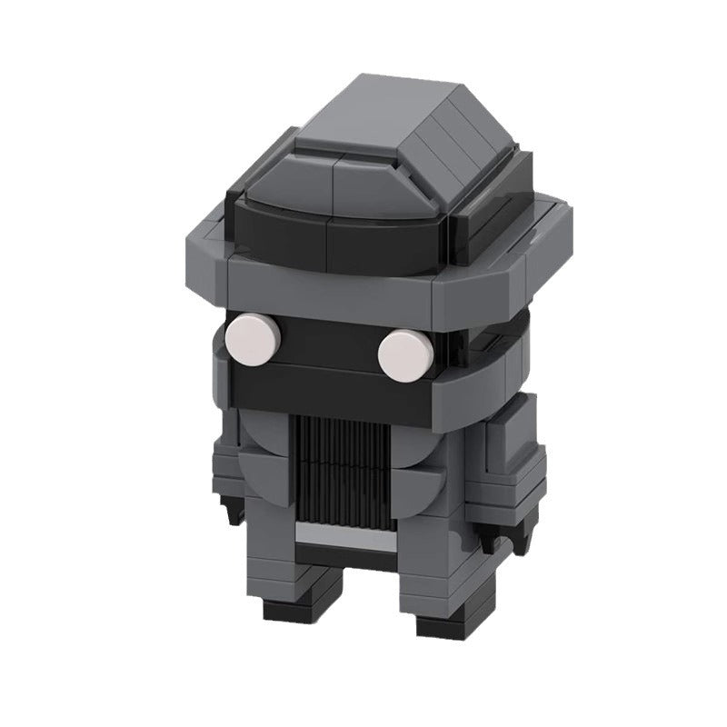 spider-man noir brickheadz building set | marvel | lego-compatible - 5