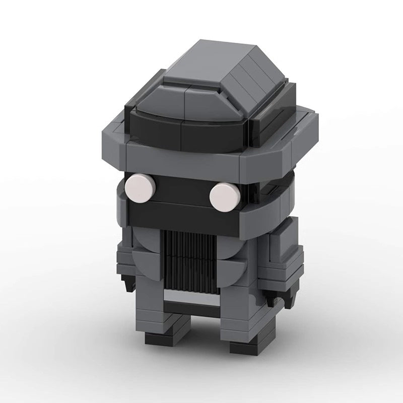 spider-man noir brickheadz building set | marvel | lego-compatible - 6