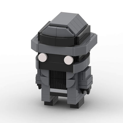 spider-man noir brickheadz building set | marvel | lego-compatible - 6