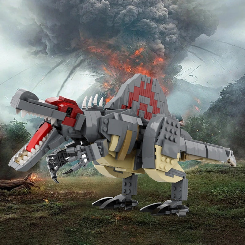 Spinosaurus MOC Dinosaur Building Kit | 585 Piece Prehistoric Model - 2