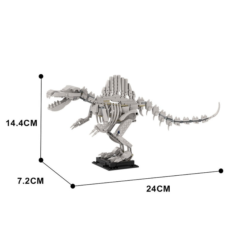 Spinosaurus Skeleton MOC Building Kit | Dinosaur Fossil Display Model - 4