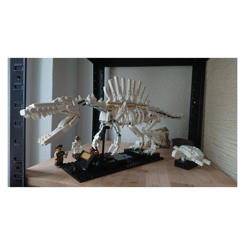 Spinosaurus Skeleton + Sea Turtle Building Kits | LEGO-Compatible MOC - 2