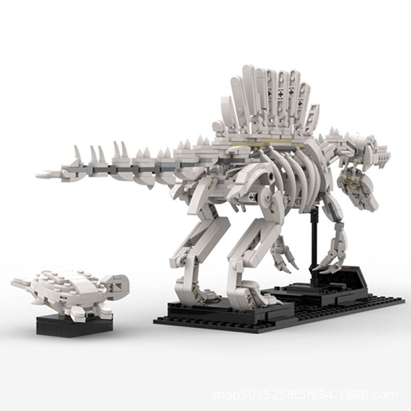 Spinosaurus Skeleton + Sea Turtle Building Kits | LEGO-Compatible MOC - 3