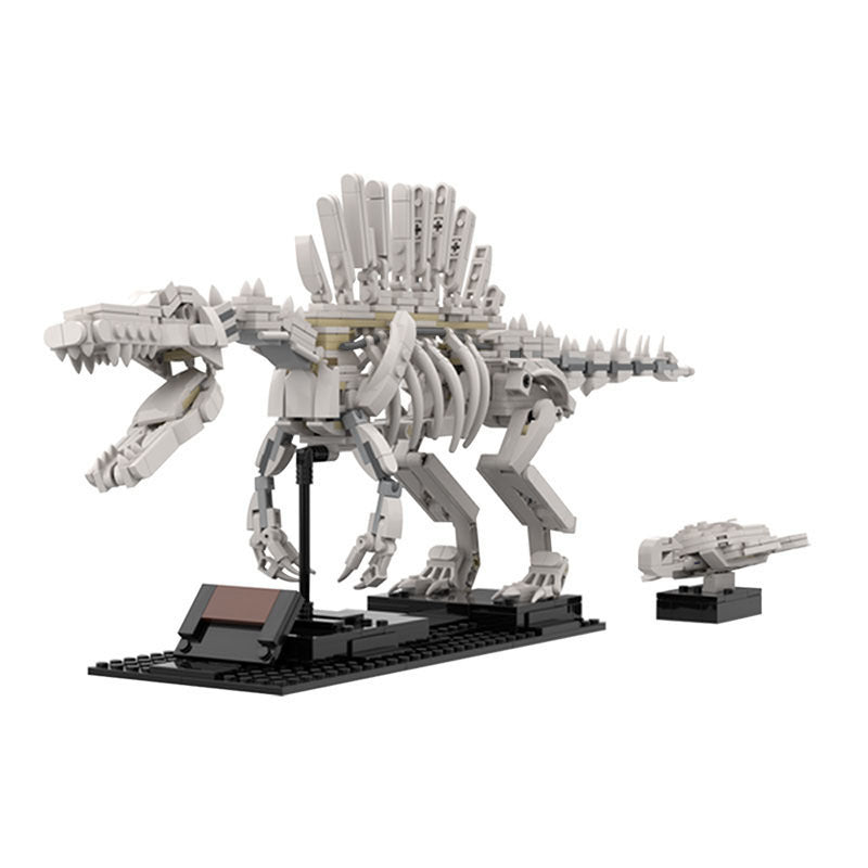 spinosaurus skeleton + sea turtle building sets | moc-47343 - 4