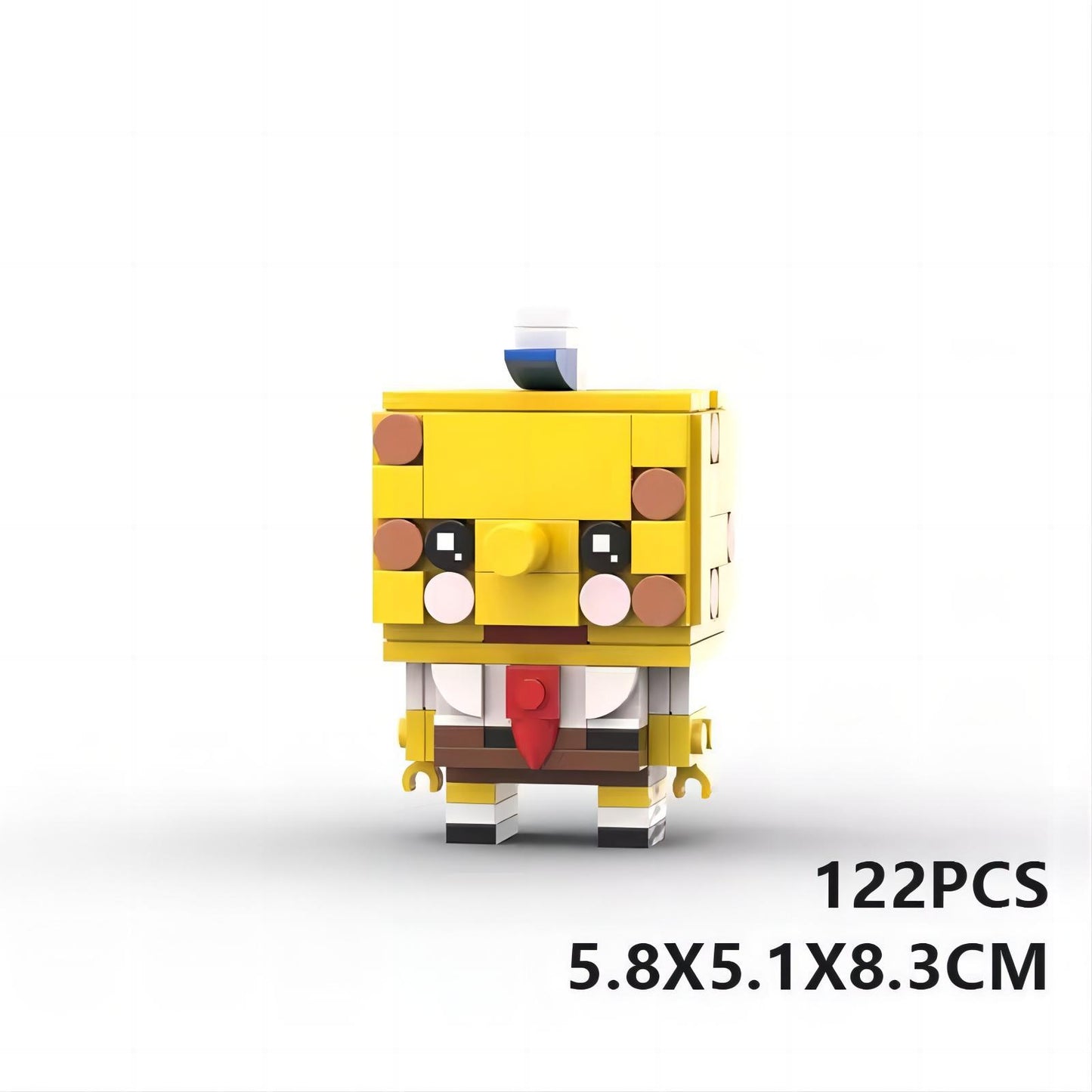 spongebob brickheadz building set | lego-compatible moc kit - 1