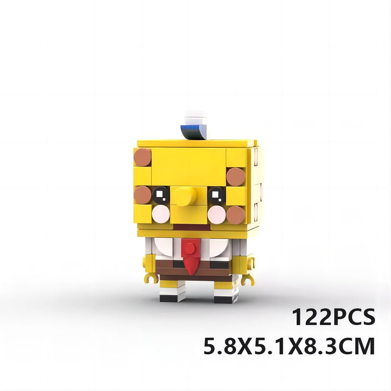 spongebob brickheadz building set | lego-compatible moc kit - 1