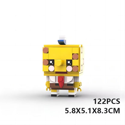 spongebob brickheadz building set | lego-compatible moc kit - 1