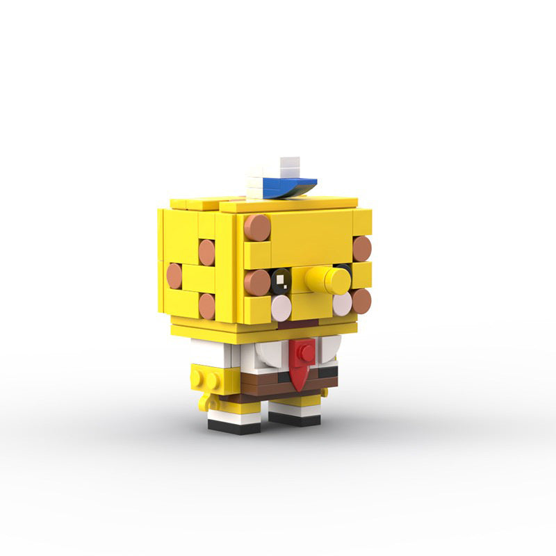 spongebob brickheadz building set | lego-compatible moc kit - 3