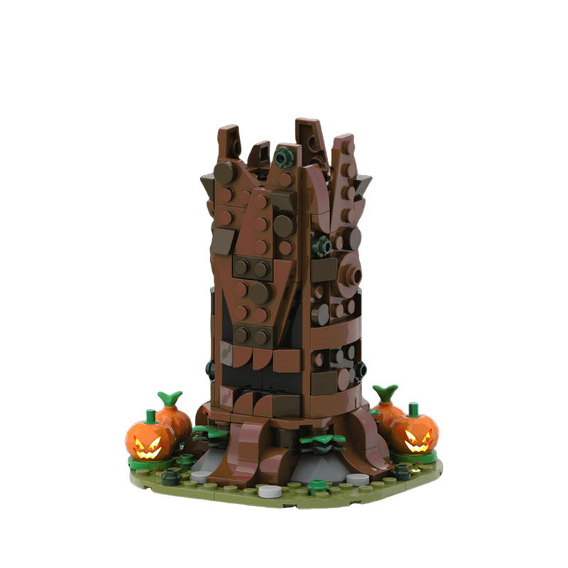 spooky dead tree building set | halloween moc | moc-160222 - 1