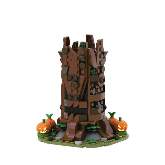 spooky dead tree building set | halloween moc | moc-160222 - 1