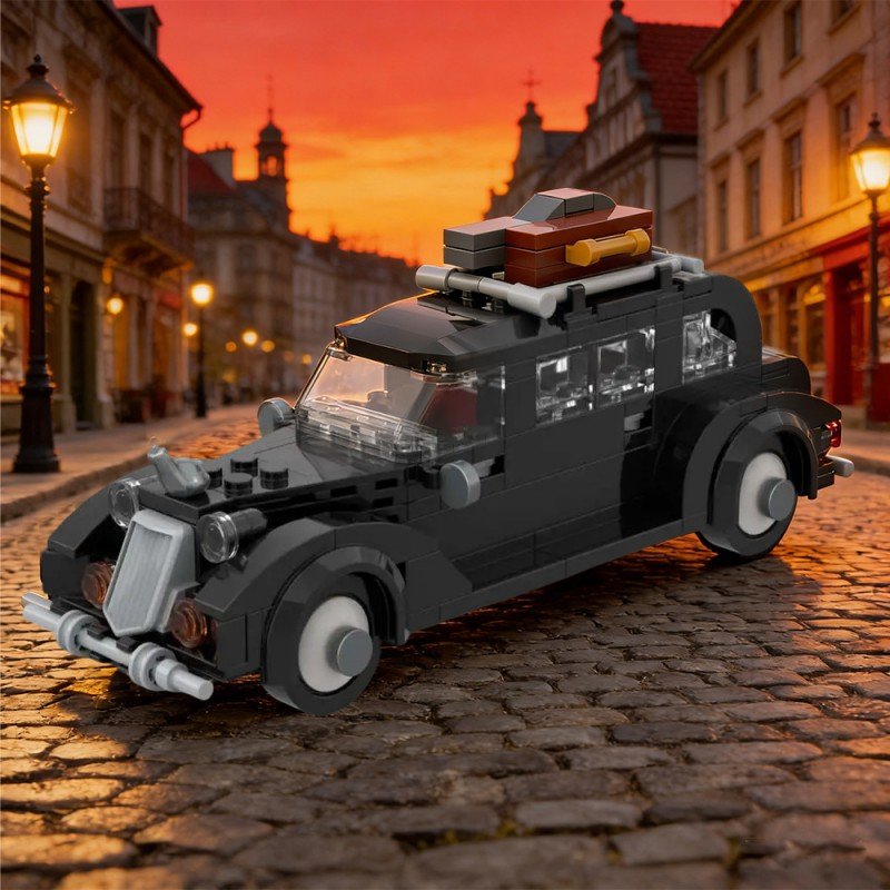 Spooky Mansion Cartoon Brick Car Building Kit | LEGO-Compatible MOC Vehicle - 5