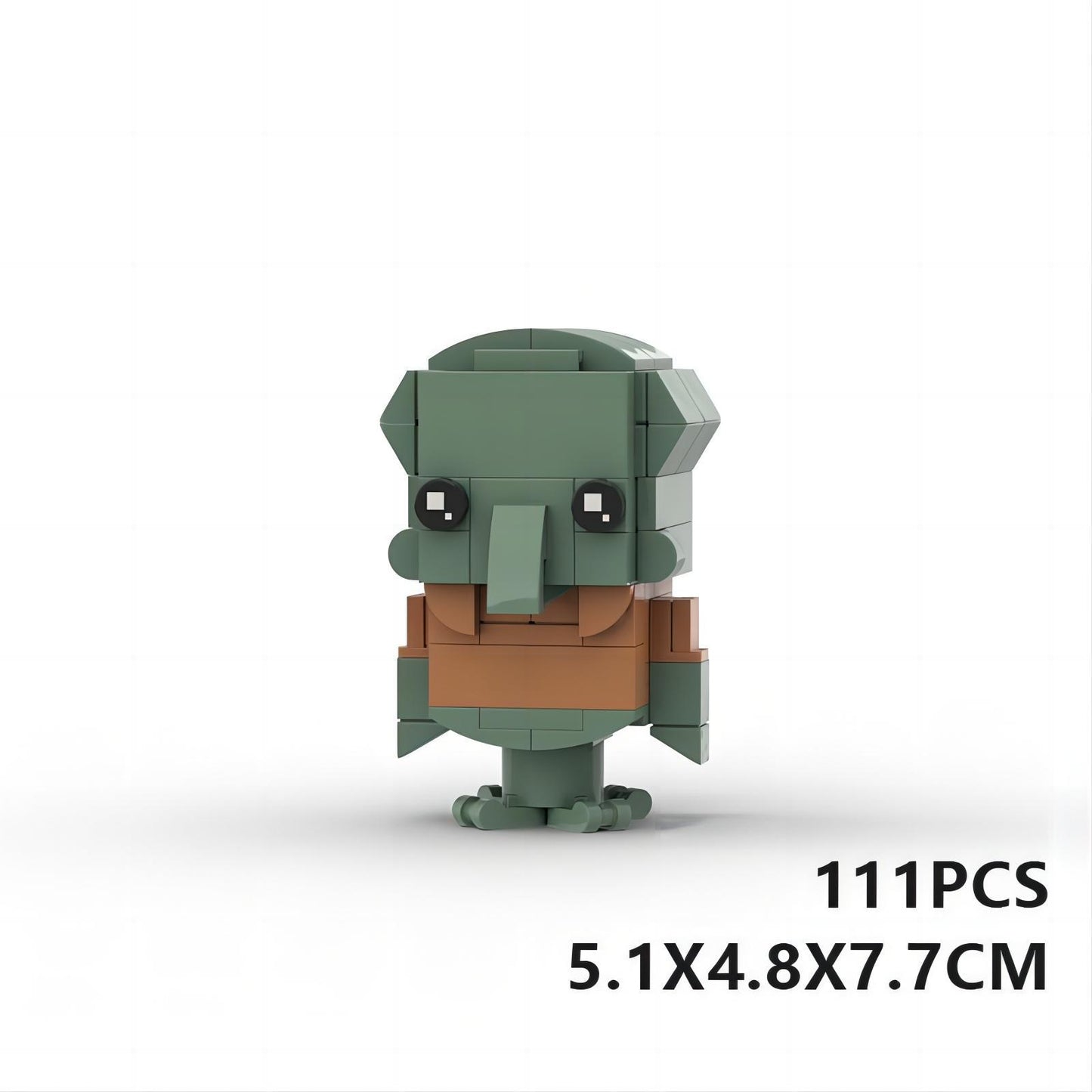 squidward brickheadz building set | lego-compatible spongebob moc - 2