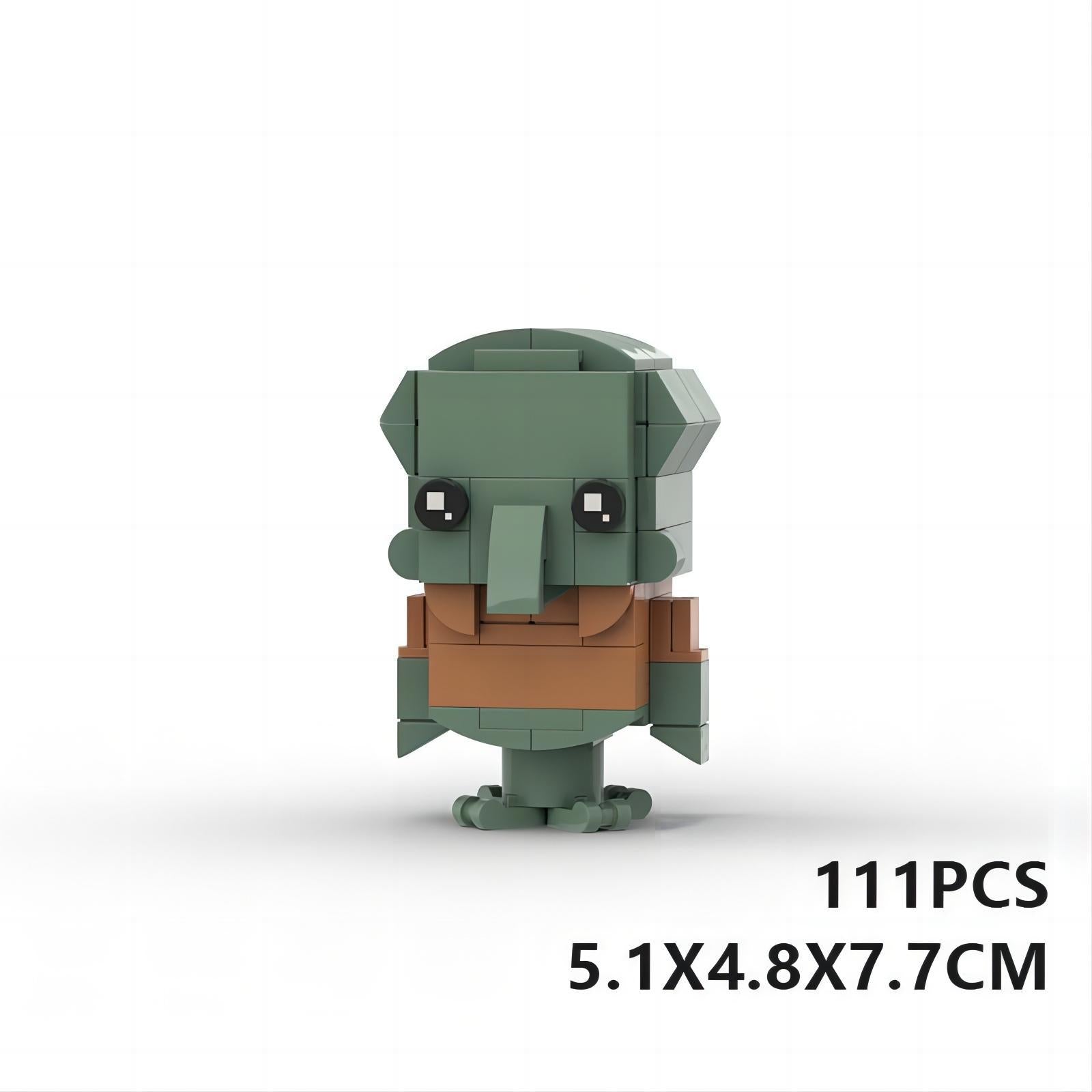 squidward brickheadz building set | lego-compatible spongebob moc - 2