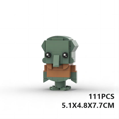 squidward brickheadz building set | lego-compatible spongebob moc - 2