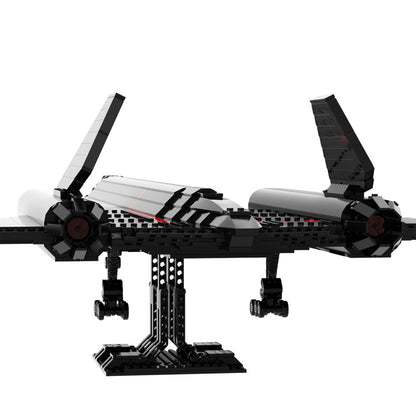 sr-71 blackbird reconnaissance aircraft building set | moc-20612 - 3