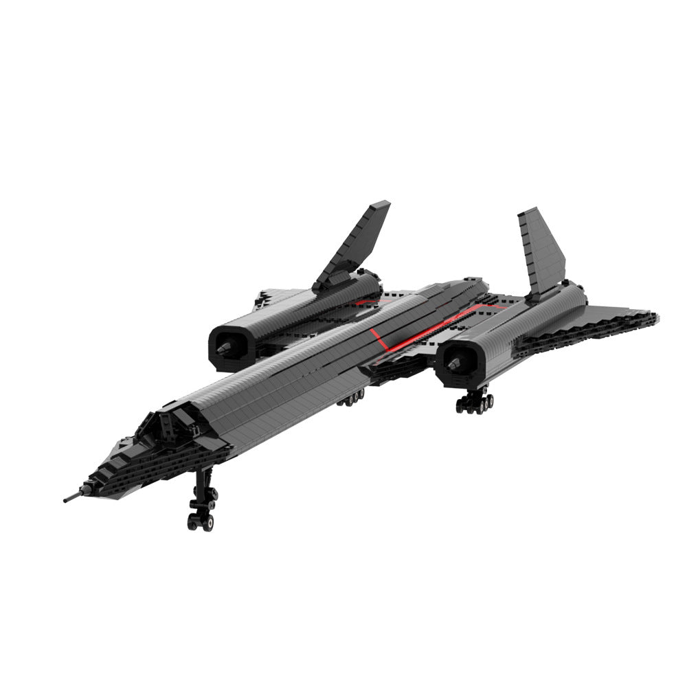 sr-71 blackbird reconnaissance aircraft building set | moc-20612 - 7