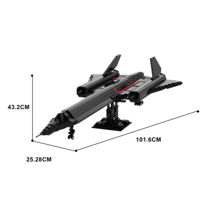 SR-71 Blackbird Reconnaissance Aircraft MOC Building Kit | LEGO-Compatible MOC - 5