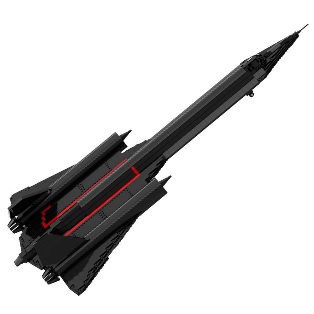 SR-71 Blackbird Reconnaissance Aircraft MOC Building Kit | LEGO-Compatible MOC - 6
