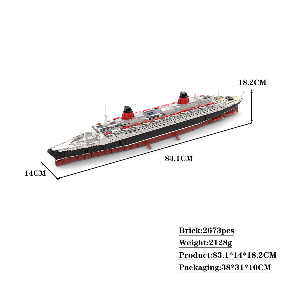 SS France Building Kit | LEGO-Compatible MOC - 4