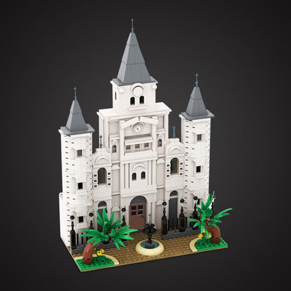 st. louis cathedral building set | for river steamboat 21356 | moc-212793 - 1